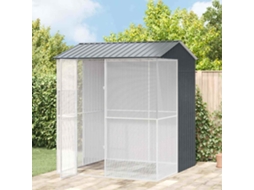 Vidaxl Gaiola Para Pássaros Antracite 215 X 210 X 247 Cm
