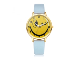 Reloj De Pulsera Analógico De Cuarzo Con Correa Pu Y Caja De Aleación Ivpai (azul)