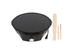 Máquina de crepe elétrica 900w com controle de temperatura ajustável e acessórios incluídos