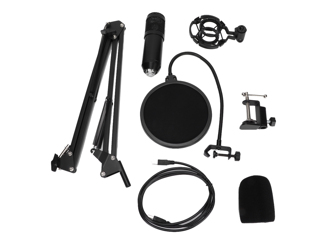 Aetheria conjunto de Microfone Usb Profissional com Suporte para Computador, Games e Sala de Rádio