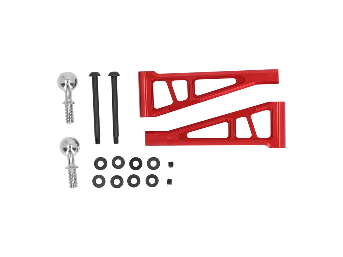 Braço Superior De Suspensão Dianteiro De Liga De Alumínio Leve Para Carro Rc Arrma 1/7 1/8 Vermelho