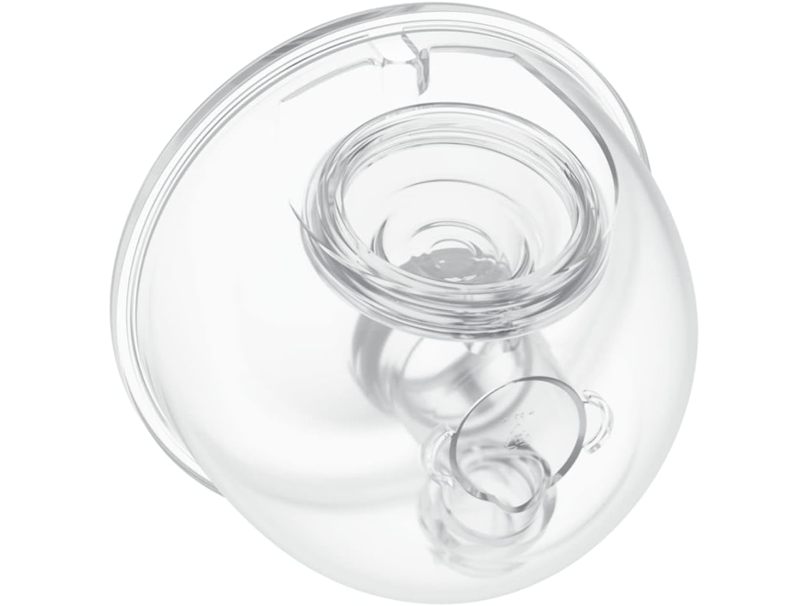 Flange compatível com BRILVIBERA para bomba tira-leite portátil Momcozy S9/S12, com protetor e bomba de reposicionamento (180 ml)