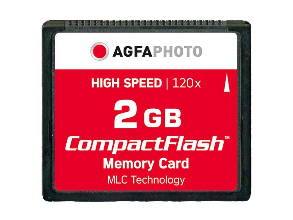 AGFAPHOTO Cartão Memória Compact Flash 2Gb High Speed 120X Mlc