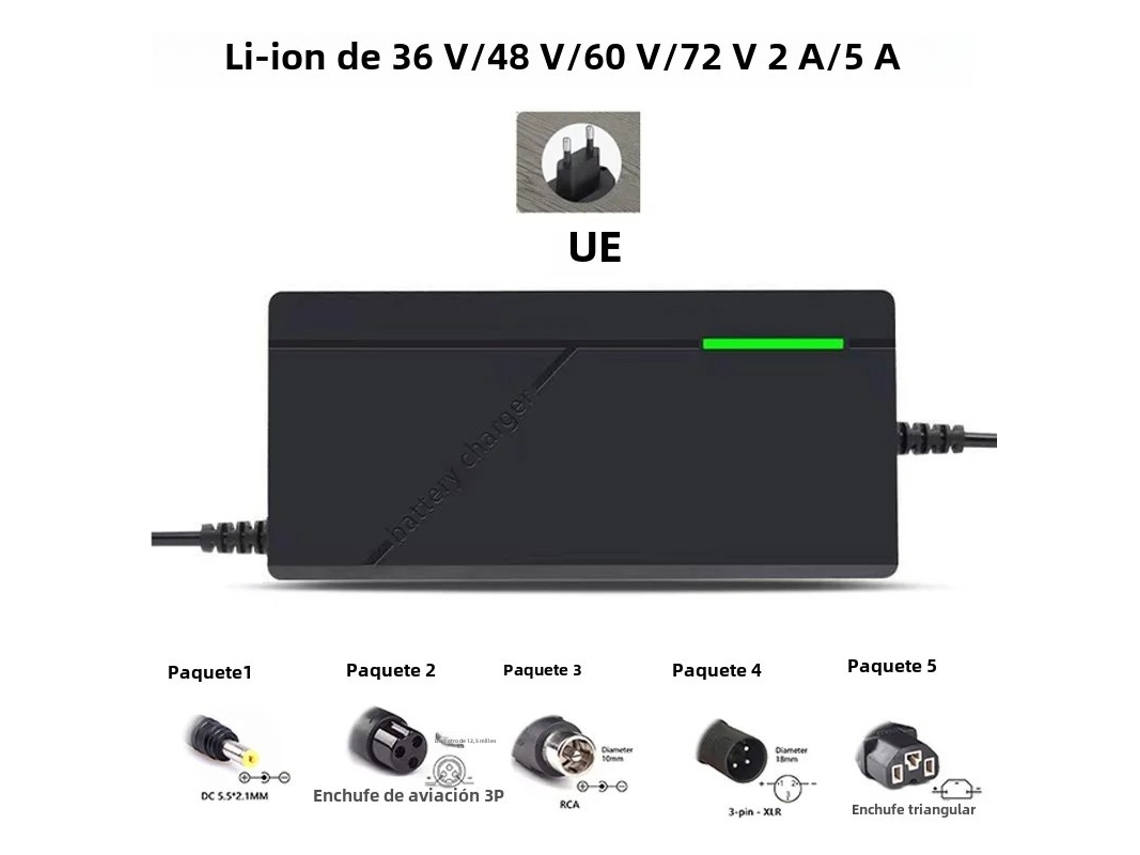 Lurelia Carregador Bateria Para Scooter 36v, 84v, 36v/48v/60v/72v Recarregável E Segurança Reforçada