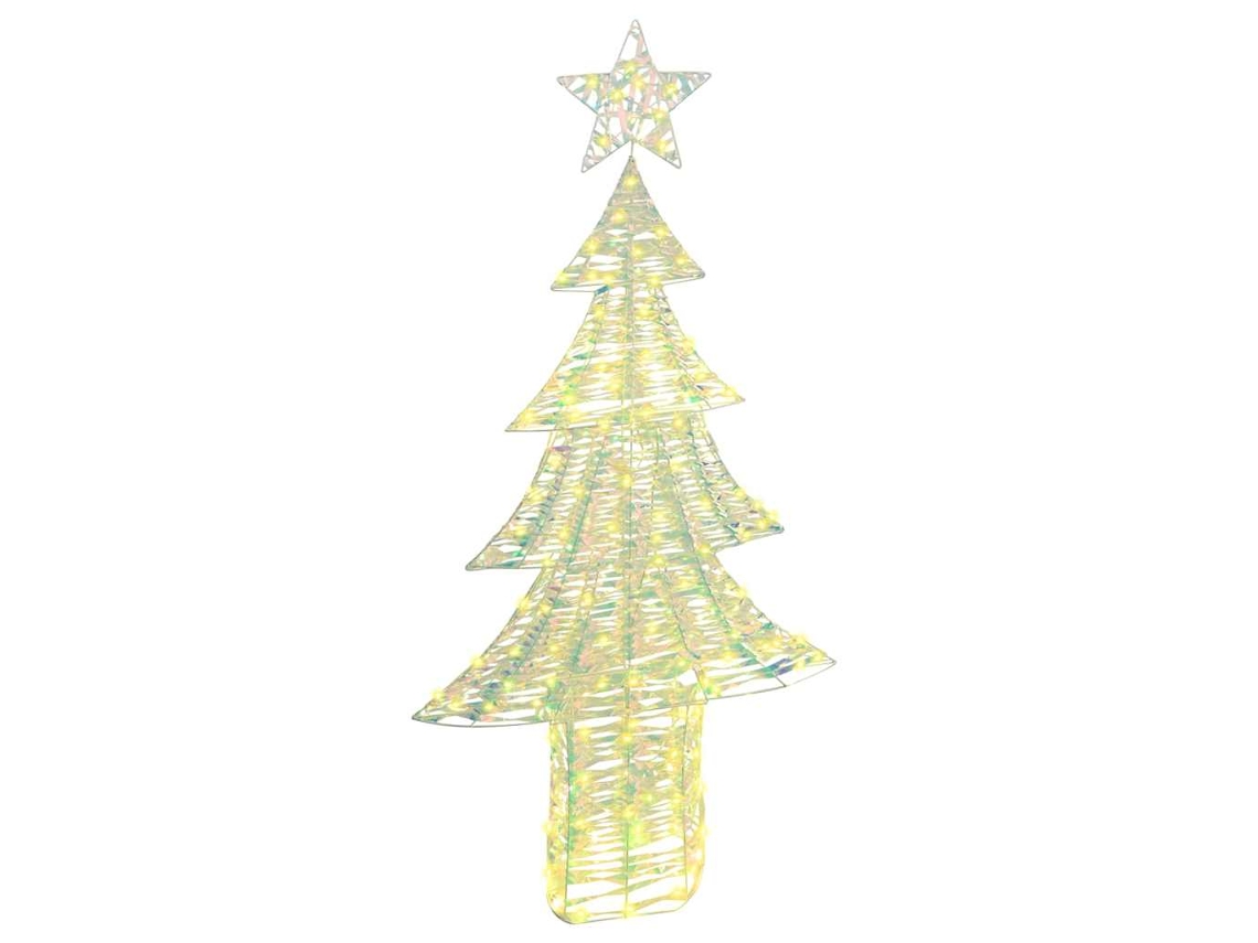 Conjunto 1 Decoração De Natal Vidaxl Branco Quente Plástico (181 Cm)