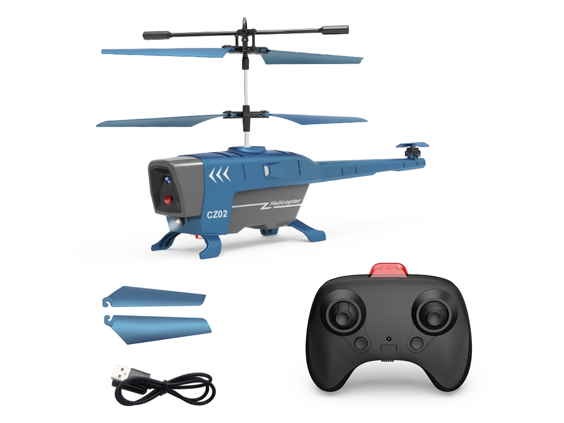 Helicóptero de Controle Remoto 2.5Ch Duração Da Bateria: 10 Min Azul YIZHOOD