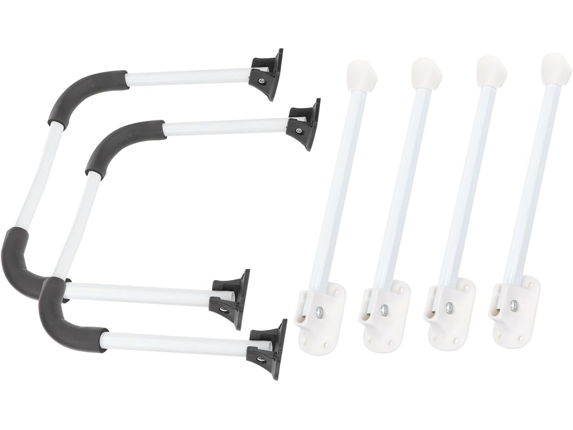 Uonlytech Conjunto De 2 Pés Mesa Dobráveis Com Base Antiderrapante Substituíveis Para Mesas Escritório E Centro Fácil