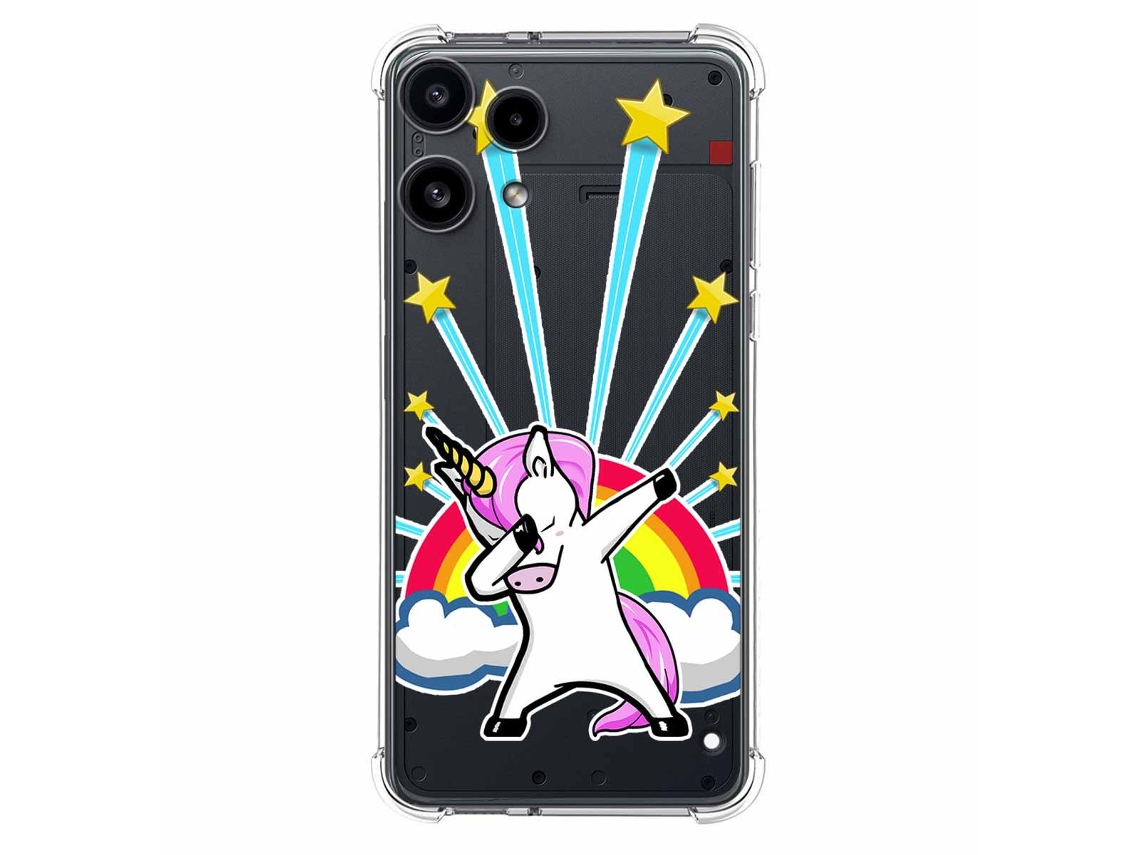Capa Tumundosmartphone Transparente De Silicone À Prova De Choque Para Nothing Phone 3a Lite 5g Com Estampa De Unicórnio