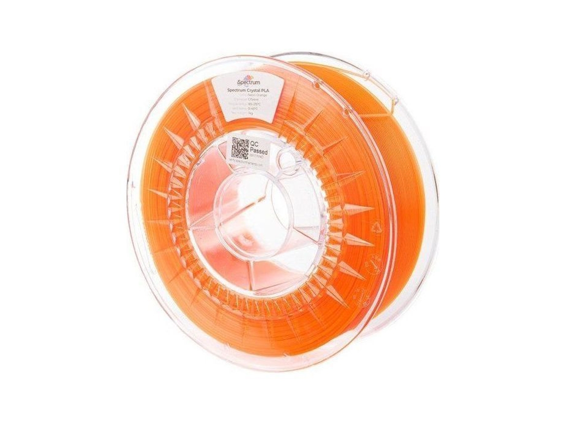 Filamento de vidro PLA 1,75 mm 1 kg laranja fluorescente Stylo 3D Spectrum