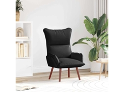 Vidaxl Poltrona Preto 69 X 74 X 93 Cm Couro Artificial