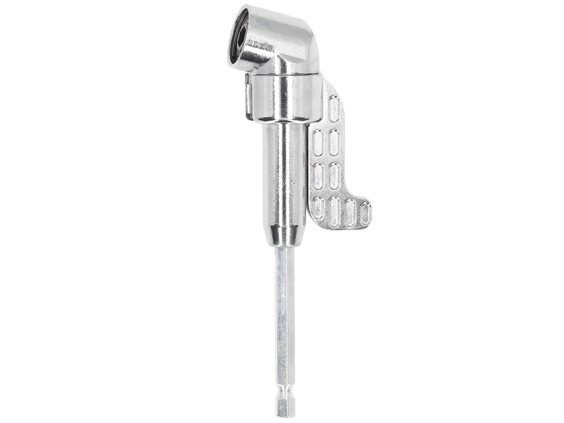 Adaptador De Furadeira Em Ângulo Retângulo 105 Graus Com Conexão Hexagonal De 1/4 Polegada Para Parafusadeira Elétrica