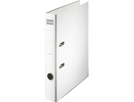 Pasta de Arquivo Lombada Estreita, A4, Largura da Lombada 50 mm, Capacidade 350 Folhas, Polipropileno, Branco
