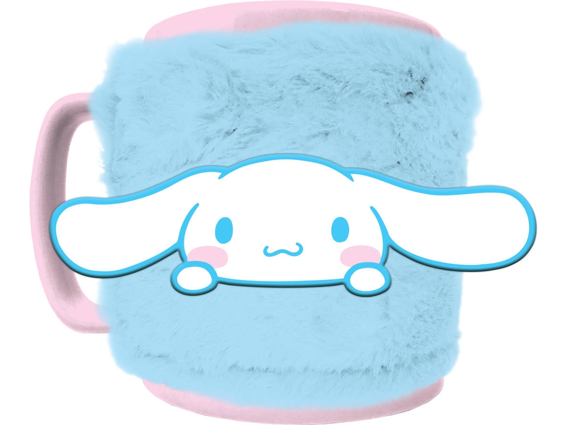 Caneca Felpuda PYRAMID Hello Kitty - Cinnamaroll (Capa Removível - 440 ml)