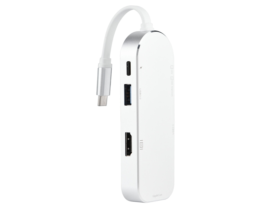 Hub 7 em 1 Type c LAXISCREED Hdmi 4k Ethernet Usb 3.0