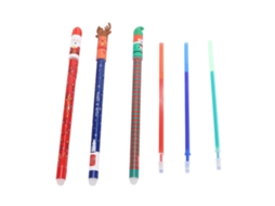 Conjunto 3 Canetas Gel Apagáveis Natal S/MARCA