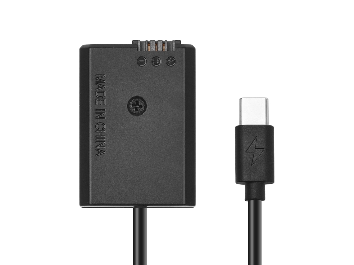2026 adaptador de Batería Falsa Np fw50 com Usb c para Sony Conector Usb Dummy Battery Fw50