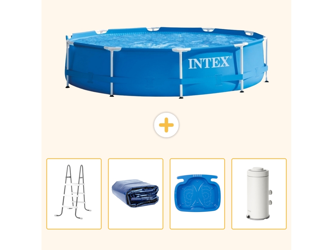 Intex Piscina Com Estrutura Redonda - 366x76 Cm - 5-peças S144