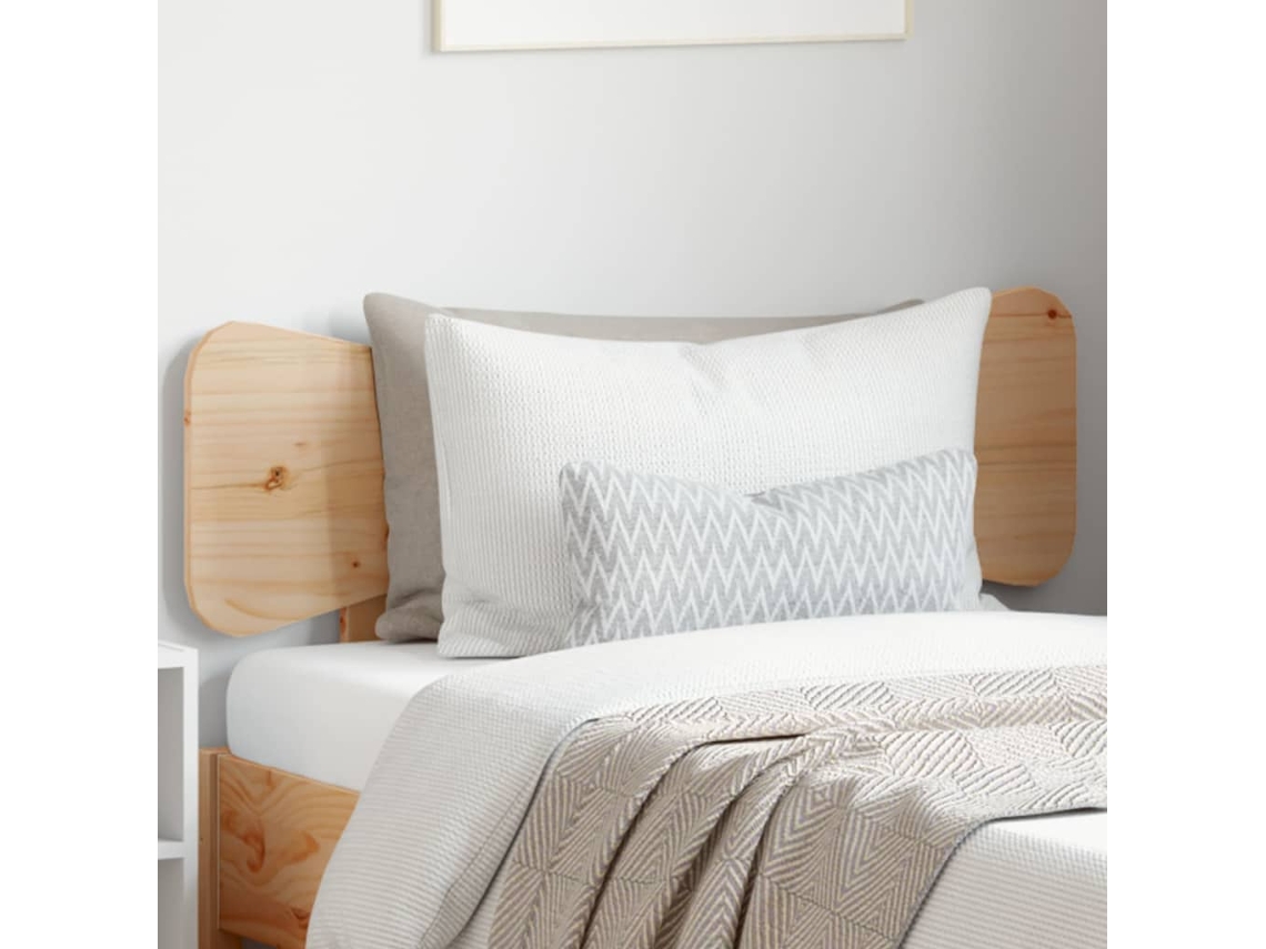 Cabecero de madera maciza de pino de 75 cm