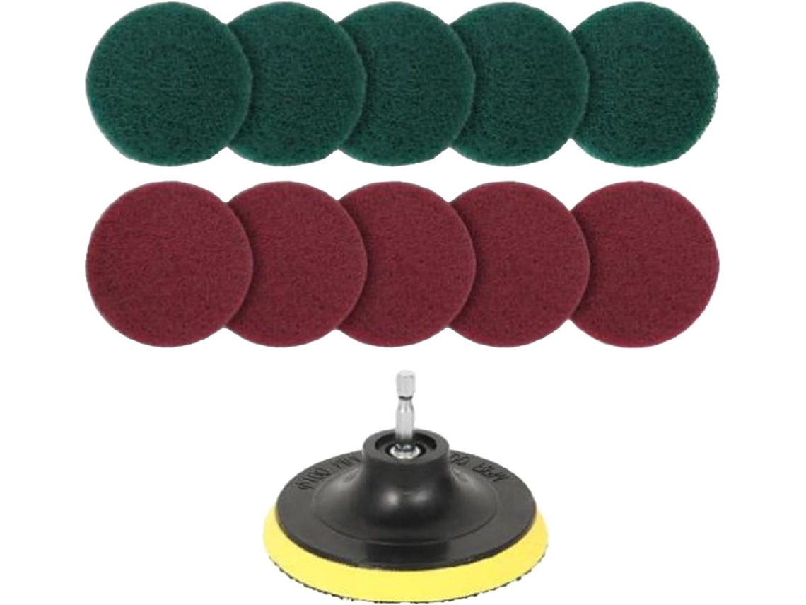 Kit De Limpeza Com 11 Peças, Incluindo Esponjas E Placa Adesiva, Para