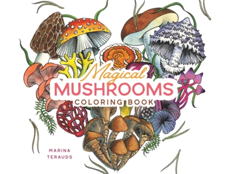 Livro Magical Mushrooms Coloring Book de Marina Terauds (Inglês)