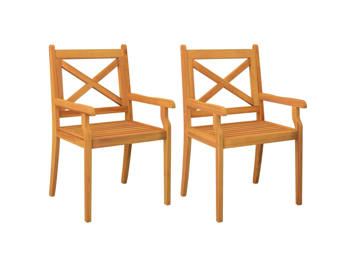 Dining Chair, Dining Chairs Vidaxl Marrom Madeira De Acácia (n/a)