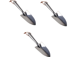 Conjunto De 3 Peças De Pás E Enxadas Em Aço Inoxidável Para Cavar, Jardinagem E Trabalhos Manuais.