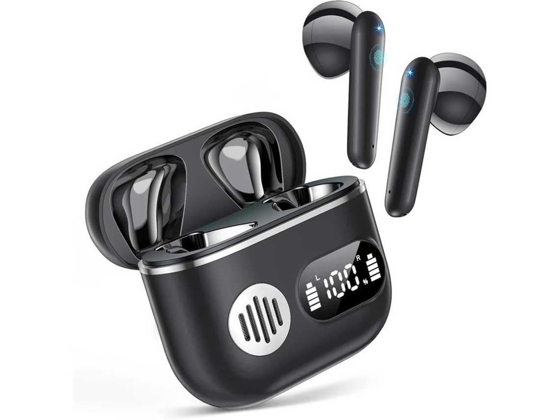 Auriculares Esportivos Intra Dágua Display Led Yizhood Bluetooth Com Cancelamento De Ruído Preto