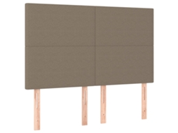 Headboard, Headboards Vidaxl Cinzento-acastanhado Tecido (144 Cm)