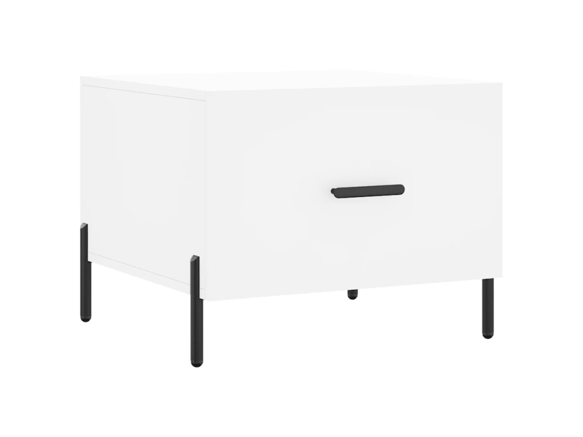 Mesa de Centro Derivados de Madeira Branco MAISON EXCLUSIVE (50x50x40 cm)