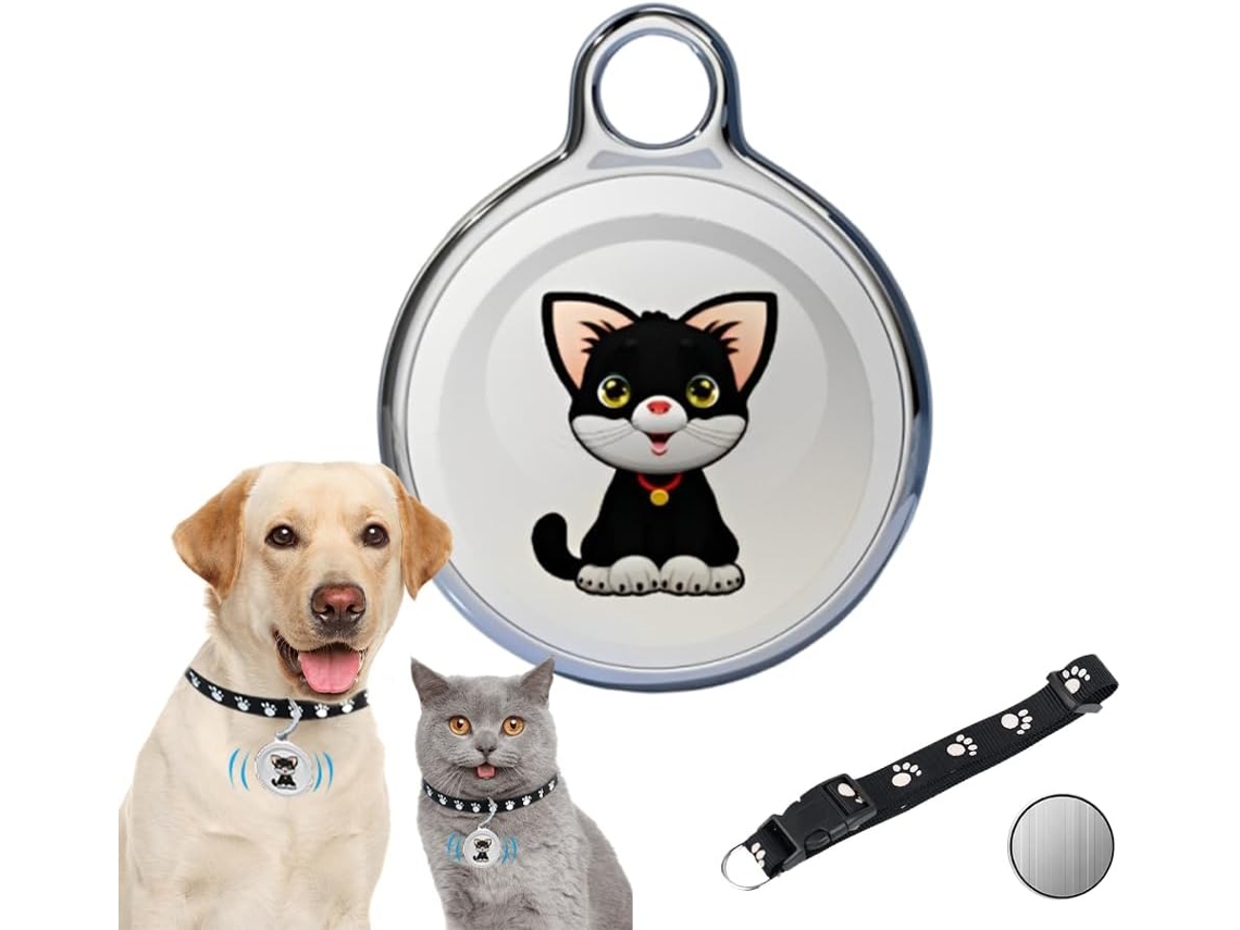 Mini Coleira Gps Impermeável Rastreamento Tempo Real Pet