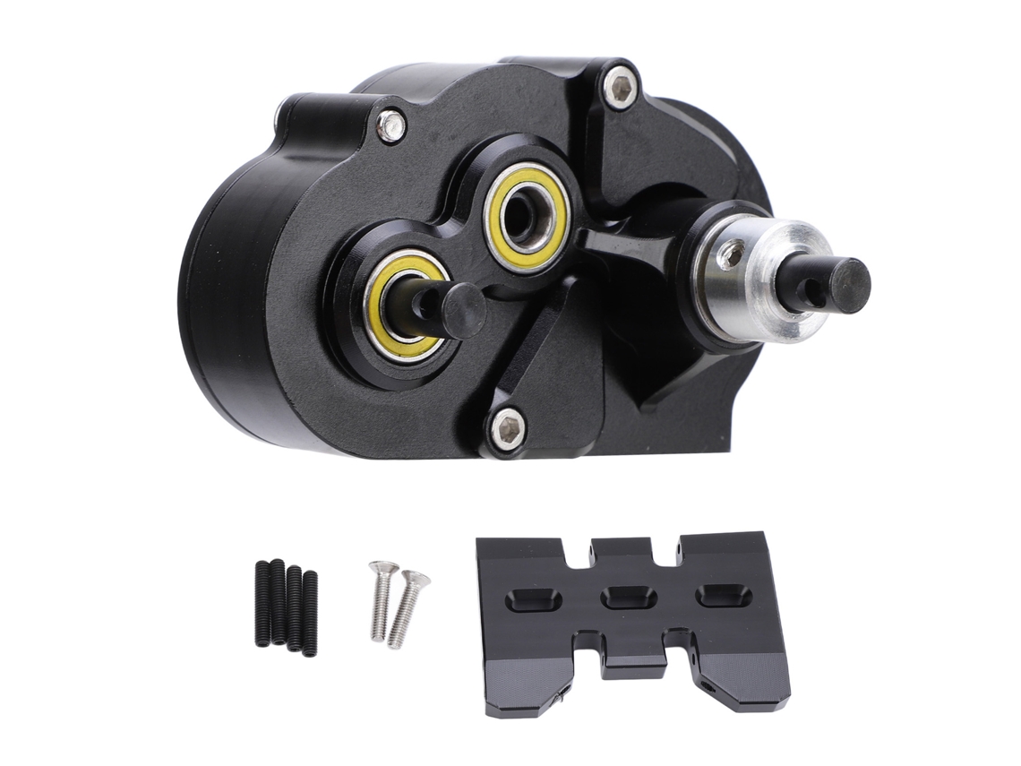 Mali caixa de Engrenagens Leve de Liga de Alumínio Od‑3 Transmissão Overdrive para Chassis Scx10 Ii Vs4‑10 Eixo Reto
