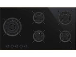 Placa de Gás SMEG DSN PV695LCNR (Gás Natural - 90 cm - Preto)
