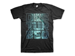 T-Shirt ROCK OFF Disturbed - Evolution Preto (Tamanho: M)