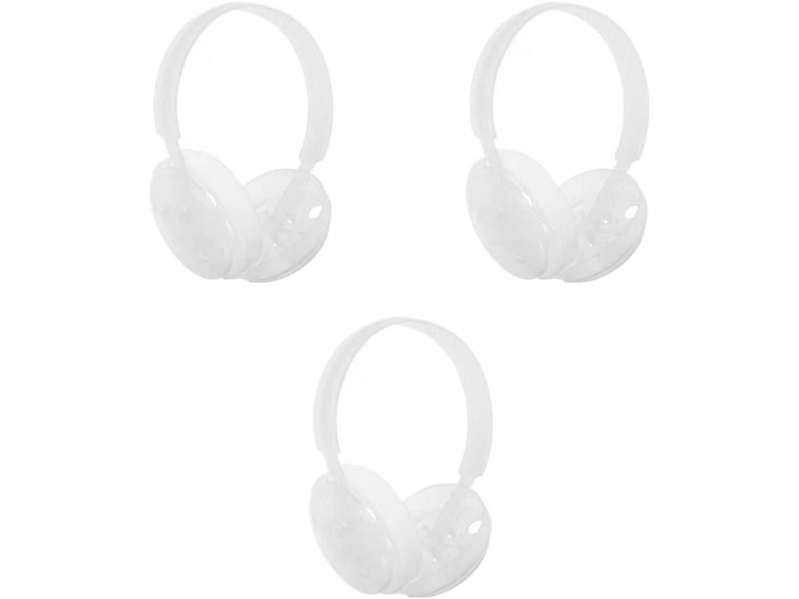 Conjunto De 12 Suportes Auriculares De Plástico Branco Para