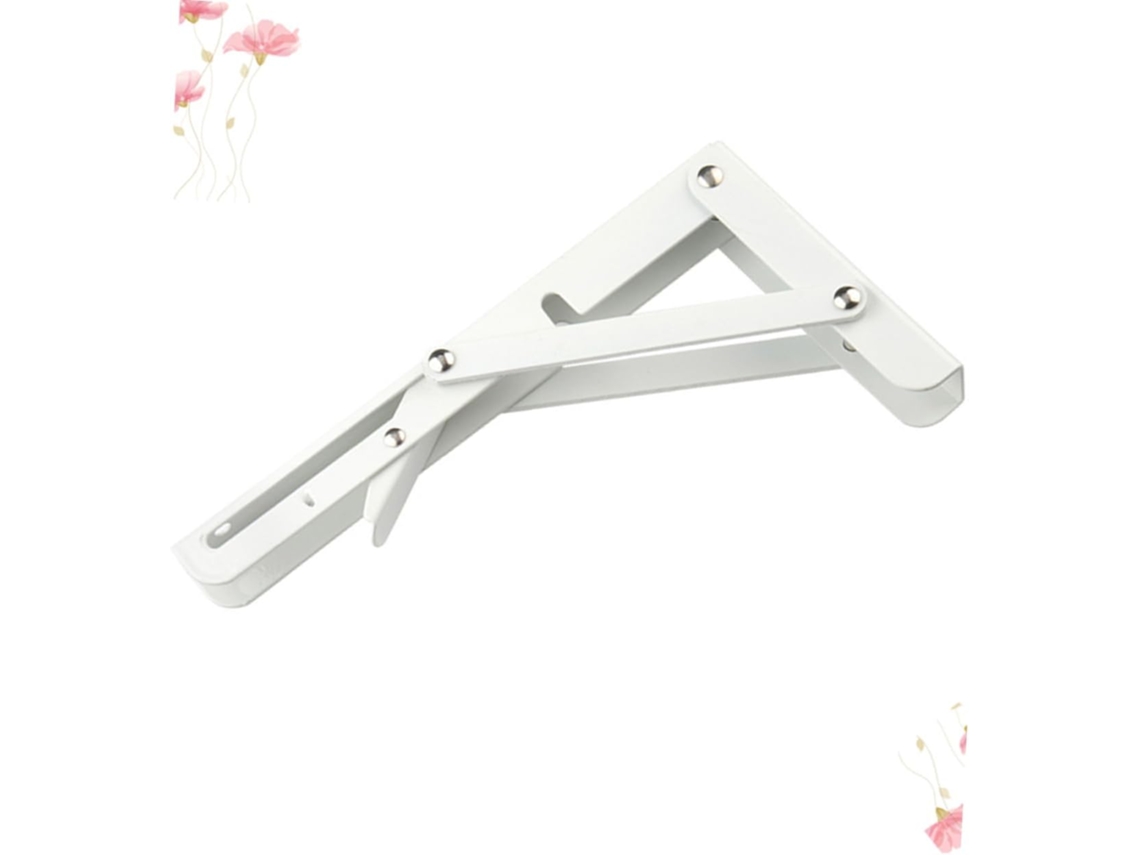 Suporte De Prateleira Dobrável Triangular Em Aço Inoxidável Para Mesa E Bancada, Montado Na Parede.