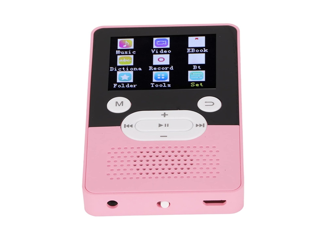 Reprodutor MP4 MP3 T9 Player 1, tela colorida de 8 polegadas com som sem perdas e slot para cartão de 4,2 mm (4 GB).