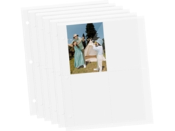 Pretyzoom 40feuilles Pochettes Pour Cartes Pages Álbum Pour Cartes À Collectionner Couvertures Transparentes