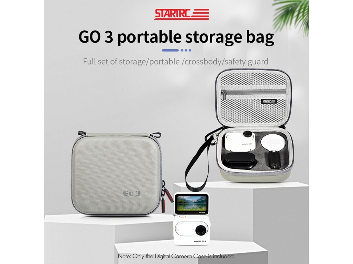 2026 funda Protectora para Cámara Digital Compacta, Insta360 Go3 Y Cámara Deportiva, Bolsa de Almacenamiento Mini