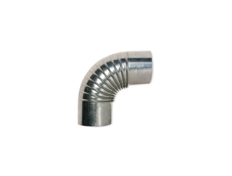 Cotovelo De Fogão 250mm Galvanizado 0,8mm 90º Exojo