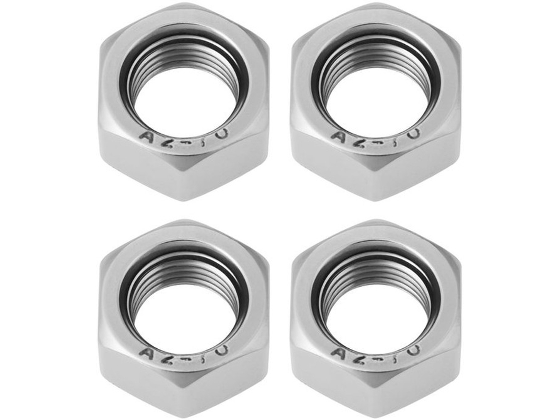 Escolha Sólida - Moedas 4 Unidades - M12 X 1,25 - Aço Inoxidável - Fita De Rosca À Esquerda - Moedas Inteiras - Resistente À Corrosão - Moedas