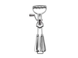 Batedor Duplo Manual De Aço Inoxidável Com Manivela