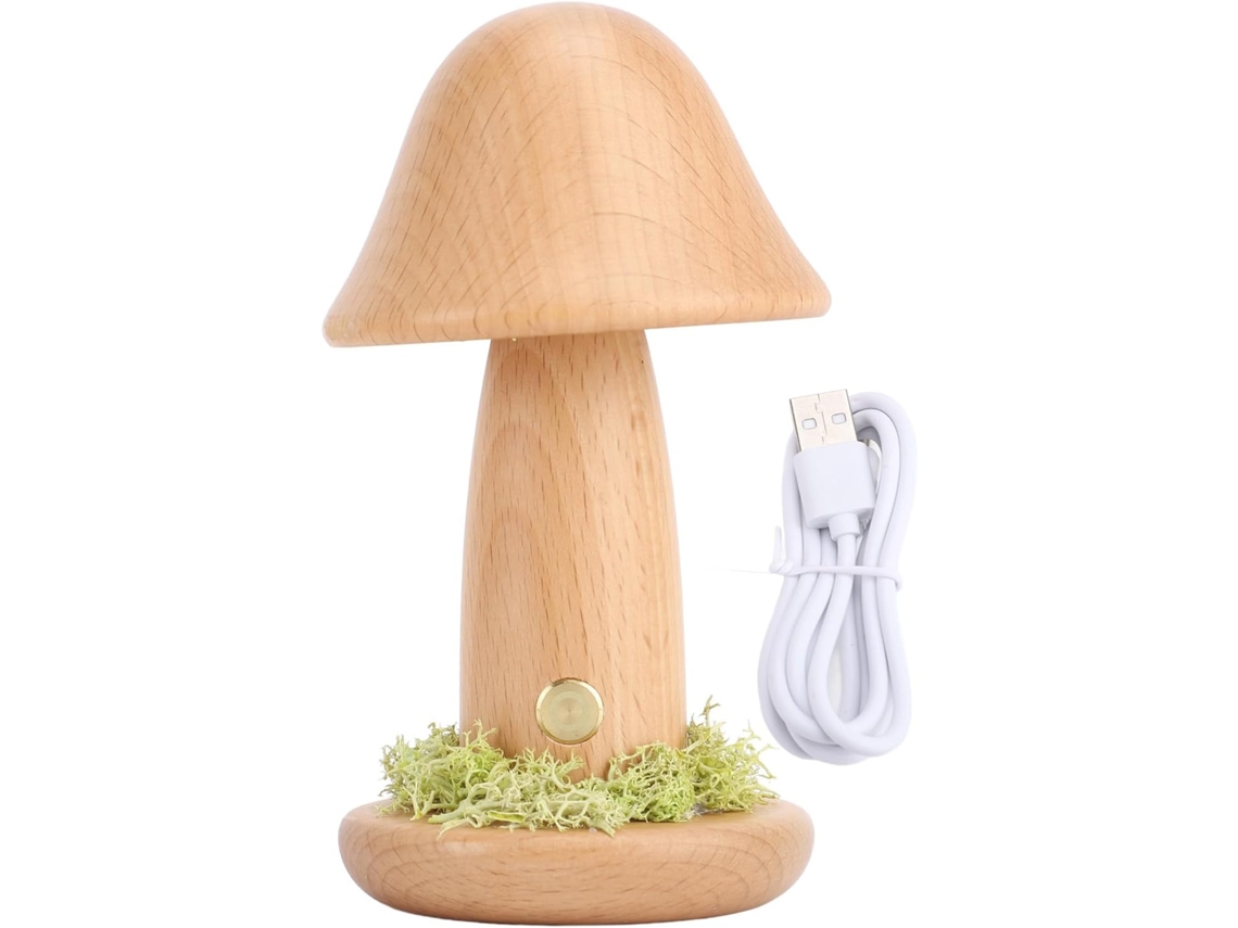 Luminária De Cogumelo Srliya, Luminária De Mesa Led Recarregável Semi Fio, Luminária De Cabeceira Com 3-temperaturas Cor