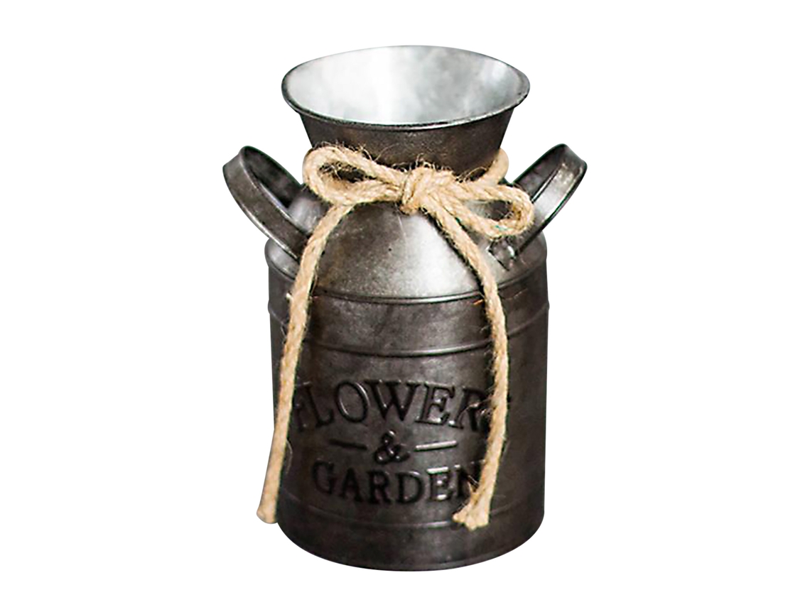 Vaso de Metal LAXISCREED Retro Durável Alto Casa Jardim