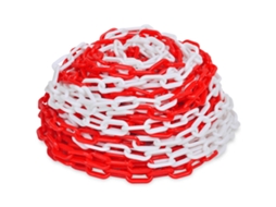 Cadeia De Plástico De Aviso, Branco E Vermelho, 30 M