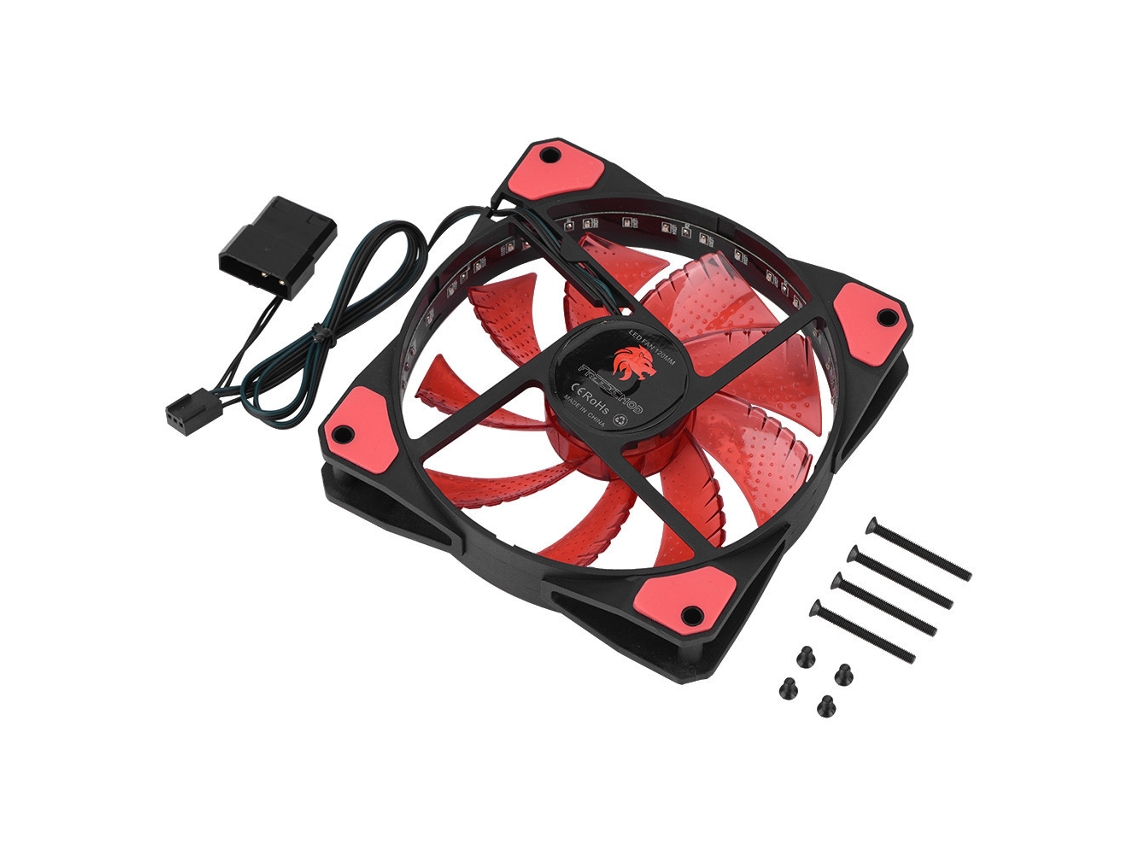 Ventilador De Resfriamento Para Gabinete De Computador 3 Pinos Com Dissipação Rápida De Calor, Silencioso, 50cfm, 33led Vermelho