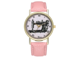 Reloj De Pulsera Analógico De Cuarzo Zhoulianfa Con Dial Redondo Rosa Para Mujer, Hombre Y Estudiante