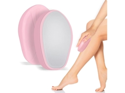 Depilação De Cristal Para Remoção De Pêlos Removedor Esfoliação Suave Da Pele Funciona Em Todas As Partes Do Corpo Yizhood (rosa)