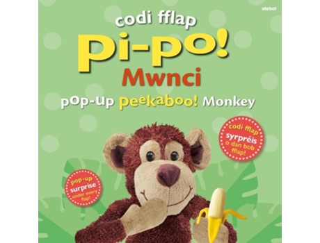 Livro Codi Fflap Pi-po! Mwnci / Pop-up Peekaboo! Monkey de Eleanor Bates (Inglês - Capa Dura)