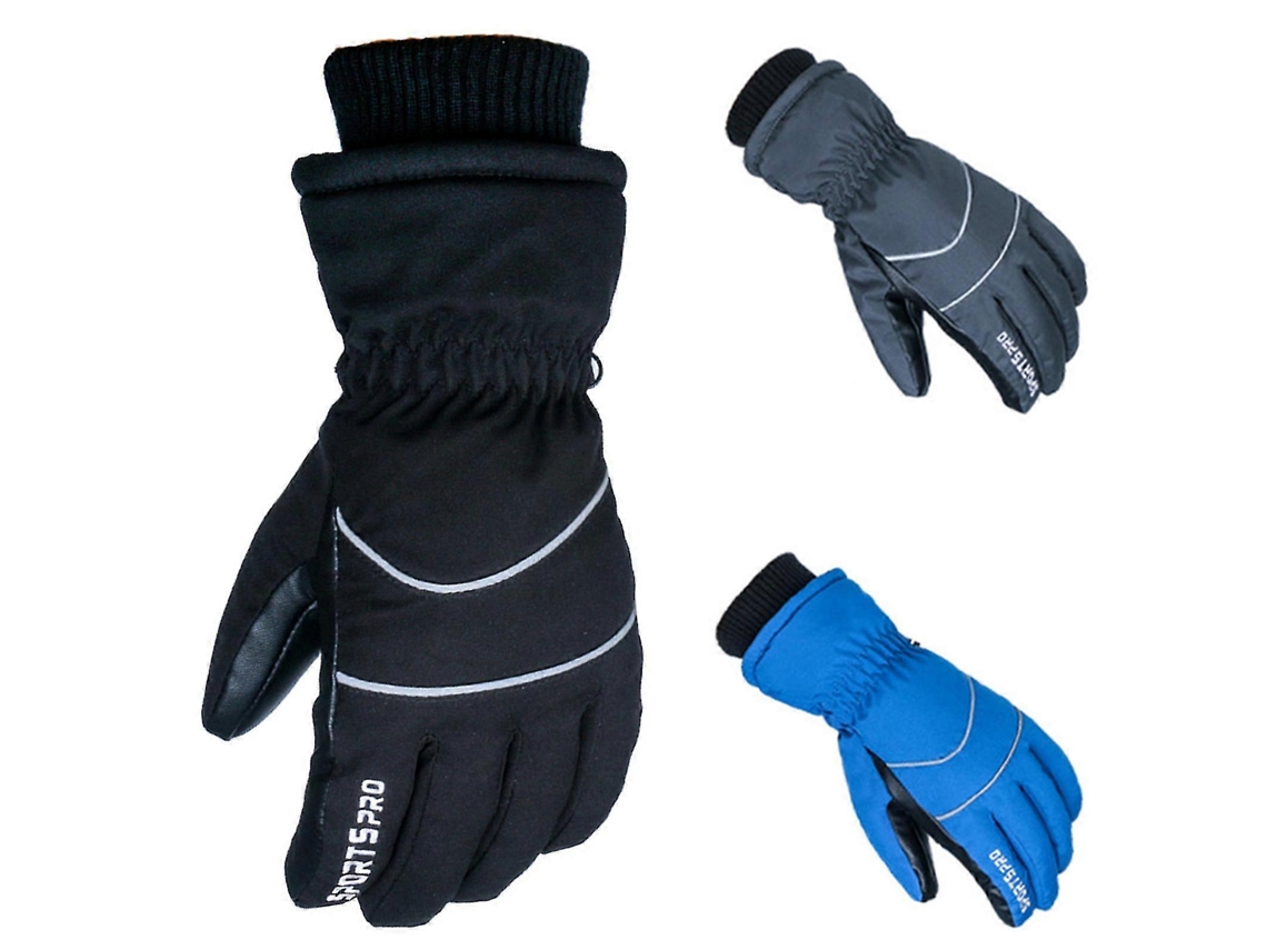 Luvas De Esqui Impermeáveis, Grossas E Quentes Para Inverno, Com Tela Sensível Ao Toque, Para Ciclismo, Cinza Aquaforge