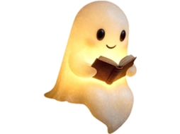 Lanterna De Halloween Led Milageto, Abajur Fantasma Para Leitura, Abajur Fantasma Fofo Para Lareira E Escritório